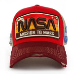 ililily PREMIUM NASA Mission Rectangle Patch Embroidery Structured Baseball Cap