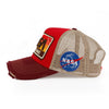 ililily PREMIUM NASA Mission Rectangle Patch Embroidery Structured Baseball Cap