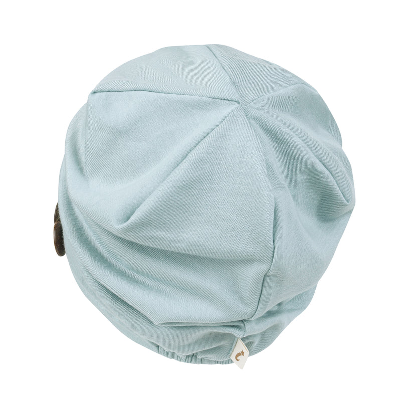 ililily TENCEL™Lyocell Flower Trim Beanie Ultra Soft Stretchable Head Cover Hat