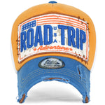 ililily ROAD TRIP Vintage Distressed Snapback Trucker Hat Baseball Cap