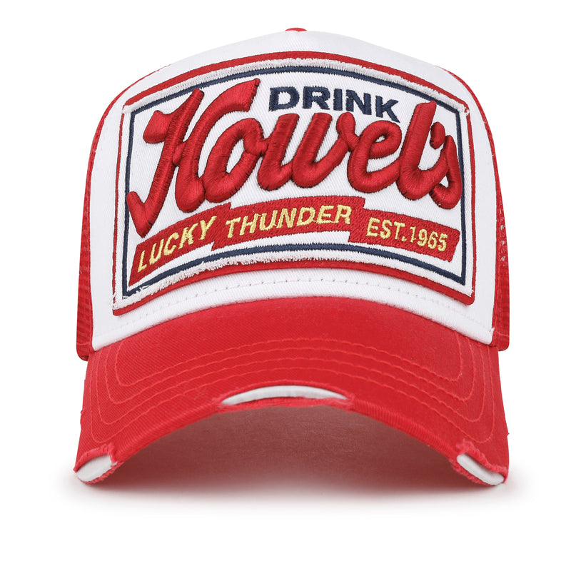 ililily Premium Howels Embroidery Structured Crown Vintage Baseball Cap