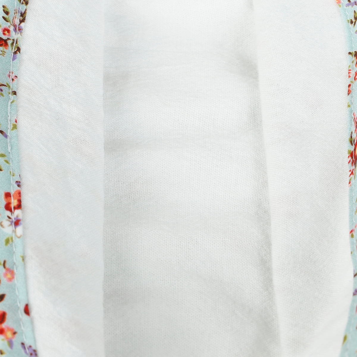 ililily Cotton Double Layer Patterned Face Cover Filter Lining Washable Mask