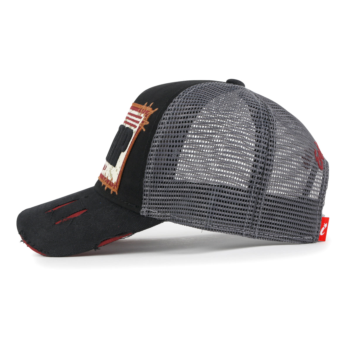 ililily PREMIUM ROAD TRIP Vintage Distressed Snapback Trucker Hat Baseball Cap M / XL