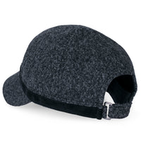 ililily Women Short Brim Baseball Cap Suede Band Velcro Adjustable Trucker Hat