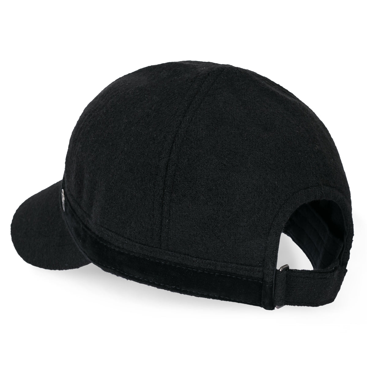 ililily Women Short Brim Baseball Cap Suede Band Velcro Adjustable Trucker Hat