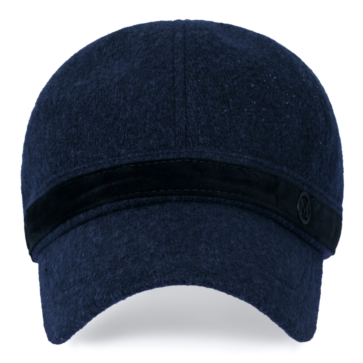 ililily Women Short Brim Baseball Cap Suede Band Velcro Adjustable Trucker Hat