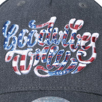 ililily Letter Embroidery Solid Color Baseball Cap Flex Fit Cotton Trucker Hat