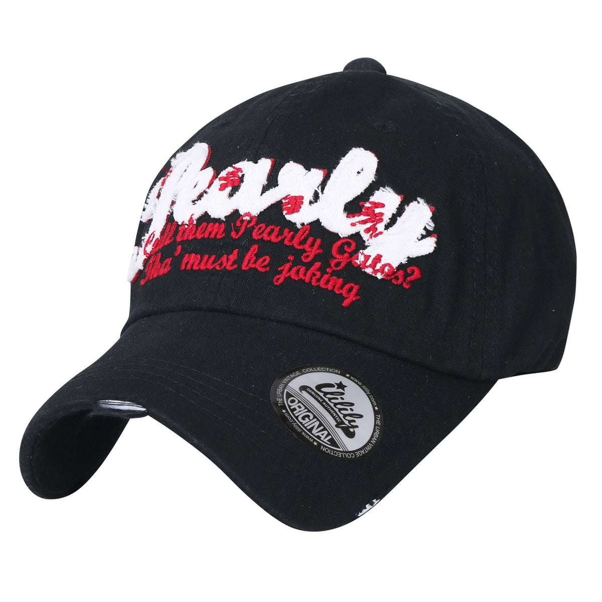ililily Washed Cotton 'Pearly' Vintage Trucker Hat Casual Baseball Cap