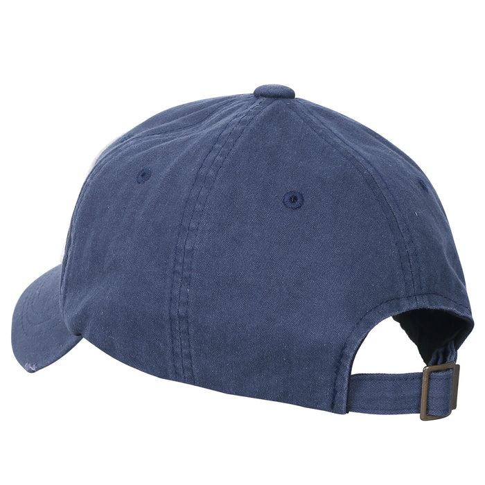 ililily Washed Cotton US Flag Vintage Trucker Hat Casual Baseball Cap