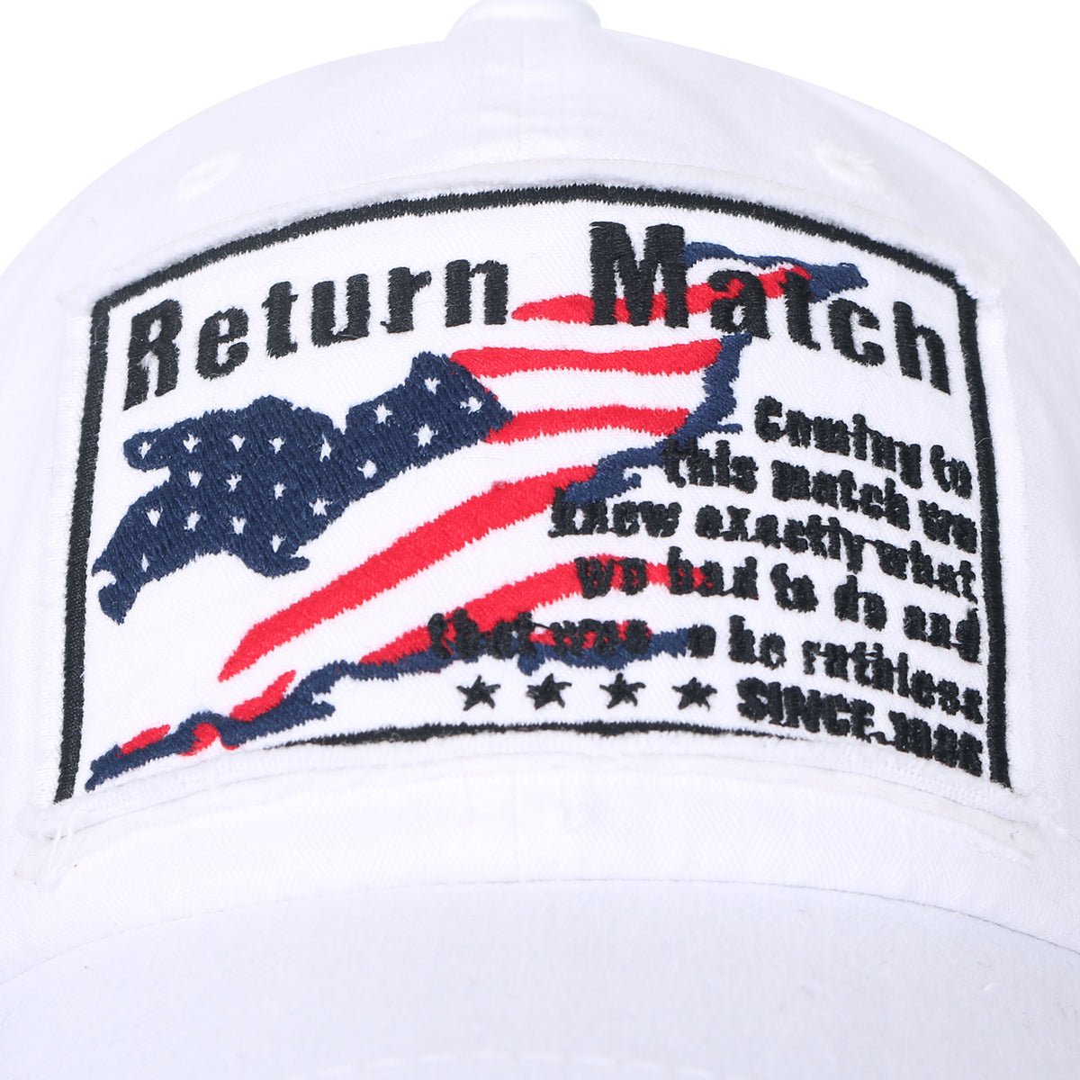 ililily Washed Cotton US Flag Vintage Trucker Hat Casual Baseball Cap