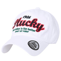 ililily Letter Embroidered Distressed Vintage Cotton Baseball Cap Trucker Hat