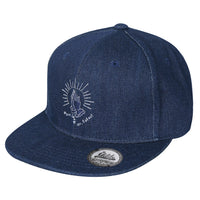 ililily Hand Stitched Baseball Cap Strap Back Flat Bill Trucker Hat
