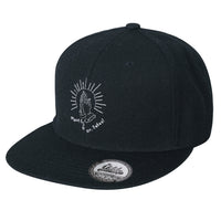 ililily Hand Stitched Baseball Cap Strap Back Flat Bill Trucker Hat