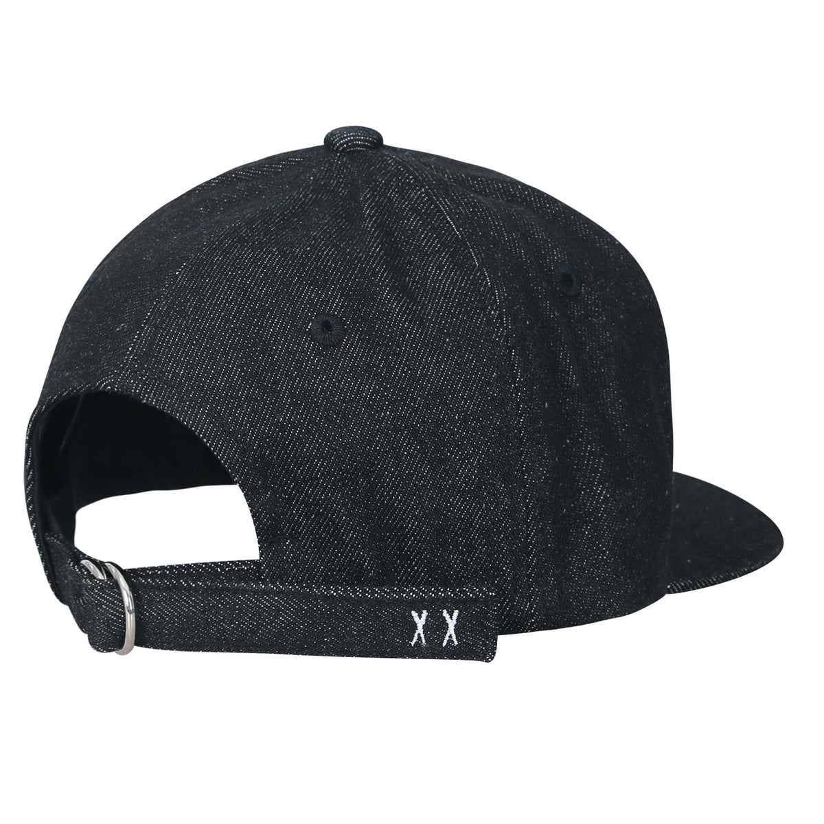 ililily Hand Stitched Baseball Cap Strap Back Flat Bill Trucker Hat