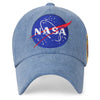 ililily NASA Meatball Logo Embroidery Baseball Cap Apollo 13 Patch Trucker Hat