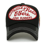 ililily Phillie's Radio Embroidered Mesh Caps Cotton Casual Baseball Cap Adjustable Trucker Hat