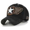 ililily Wing And Star Embroidery Color Baseball Cap Washed Cotton Trucker Hat