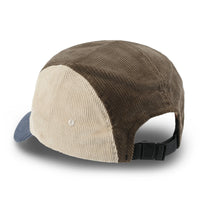ililily Basics Embroidered Paneled Camp Hat Color Blocked Corduroy Cadet Cap