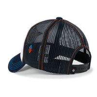 ililily X Rooftop Space Colorful Retro Embroidery Mesh Trucker Baseball Cap