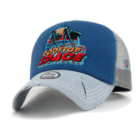 ililily X Rooftop Space Colorful Retro Embroidery Mesh Trucker Baseball Cap