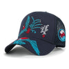 ililily Time To Embroidered Baseball Cap Colorful Stitch Mesh Trucker Hat
