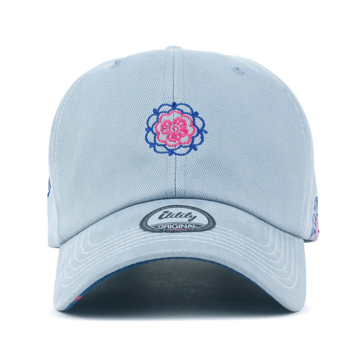 ililily Women Embroidered Baseball Cap Firm  Premium Cotton Hat