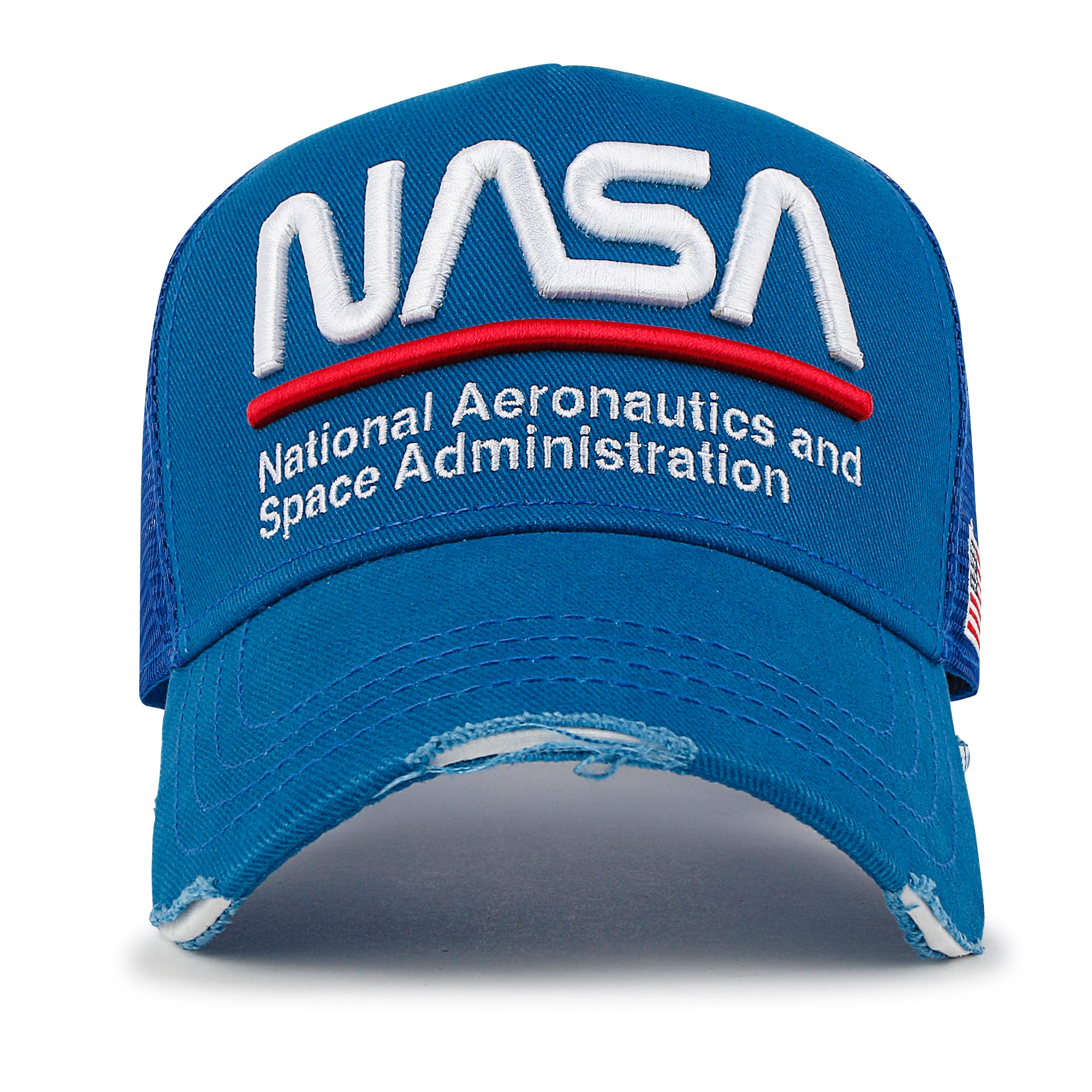 ililily PREMIUM NASA Worm Logo Embroidery Baseball Cap Vintage