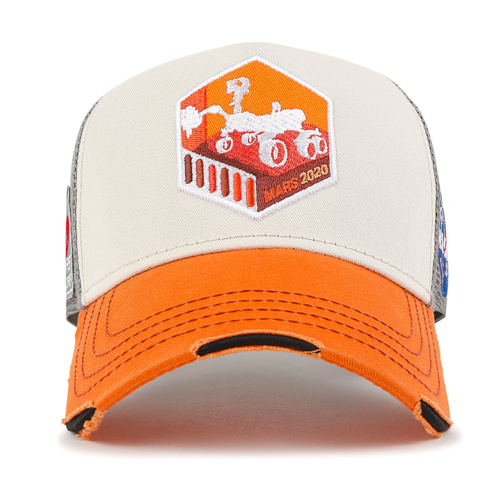 ililily PREMIUM NASA Mission Hexagon Patch Embroidery Structured Baseball Cap