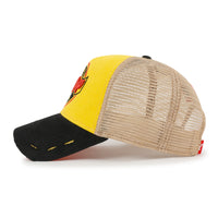 ililily Premium ROAD TRIP Round Embroidery Trucker Hat Vintage Baseball Cap