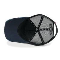 ililily PREMIUM California Huntington Round Embroidery Hat Vintage Baseball Cap