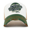 ililily PREMIUM California Huntington Round Embroidery Hat Vintage Baseball Cap