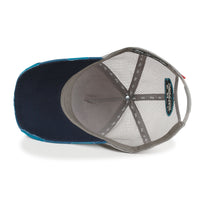 ililily PREMIUM California Huntington Round Embroidery Hat Vintage Baseball Cap