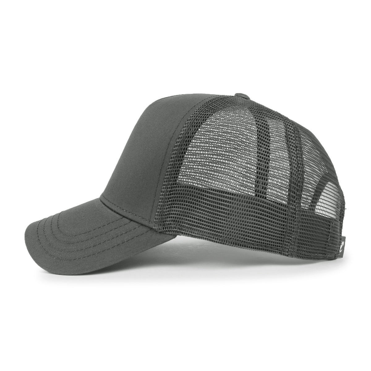 ililily Extra Large Solid Cotton Mesh Back Baseball Cap XL Big Trucker Hat