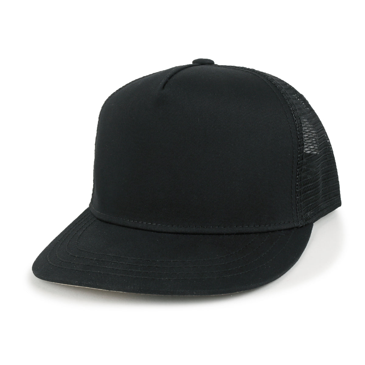 ililily Extra Large Solid Cotton Mesh Back Baseball Cap XL Big Trucker Hat