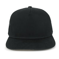 ililily Extra Large Solid Cotton Mesh Back Baseball Cap XL Big Trucker Hat