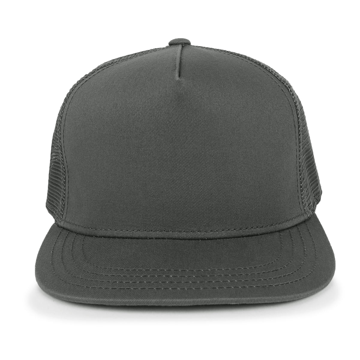 ililily Extra Large Solid Cotton Mesh Back Baseball Cap XL Big Trucker Hat