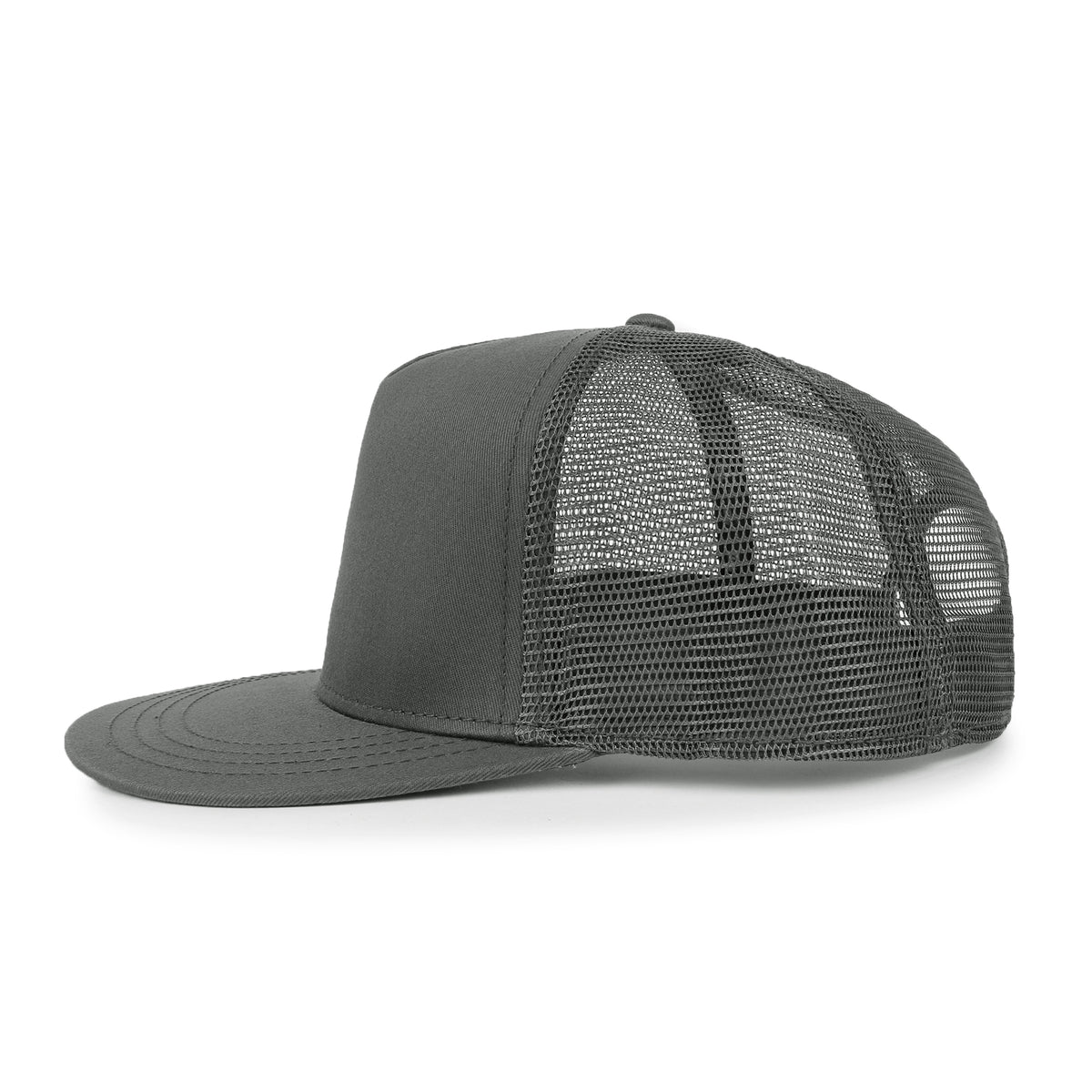 ililily Extra Large Solid Cotton Mesh Back Baseball Cap XL Big Trucker Hat