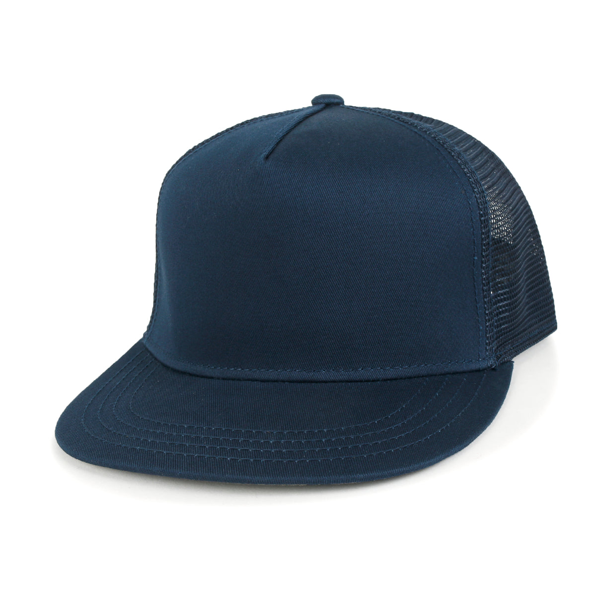 ililily Extra Large Solid Cotton Mesh Back Baseball Cap XL Big Trucker Hat