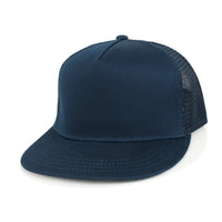 ililily Extra Large Solid Cotton Mesh Back Baseball Cap XL Big Trucker Hat