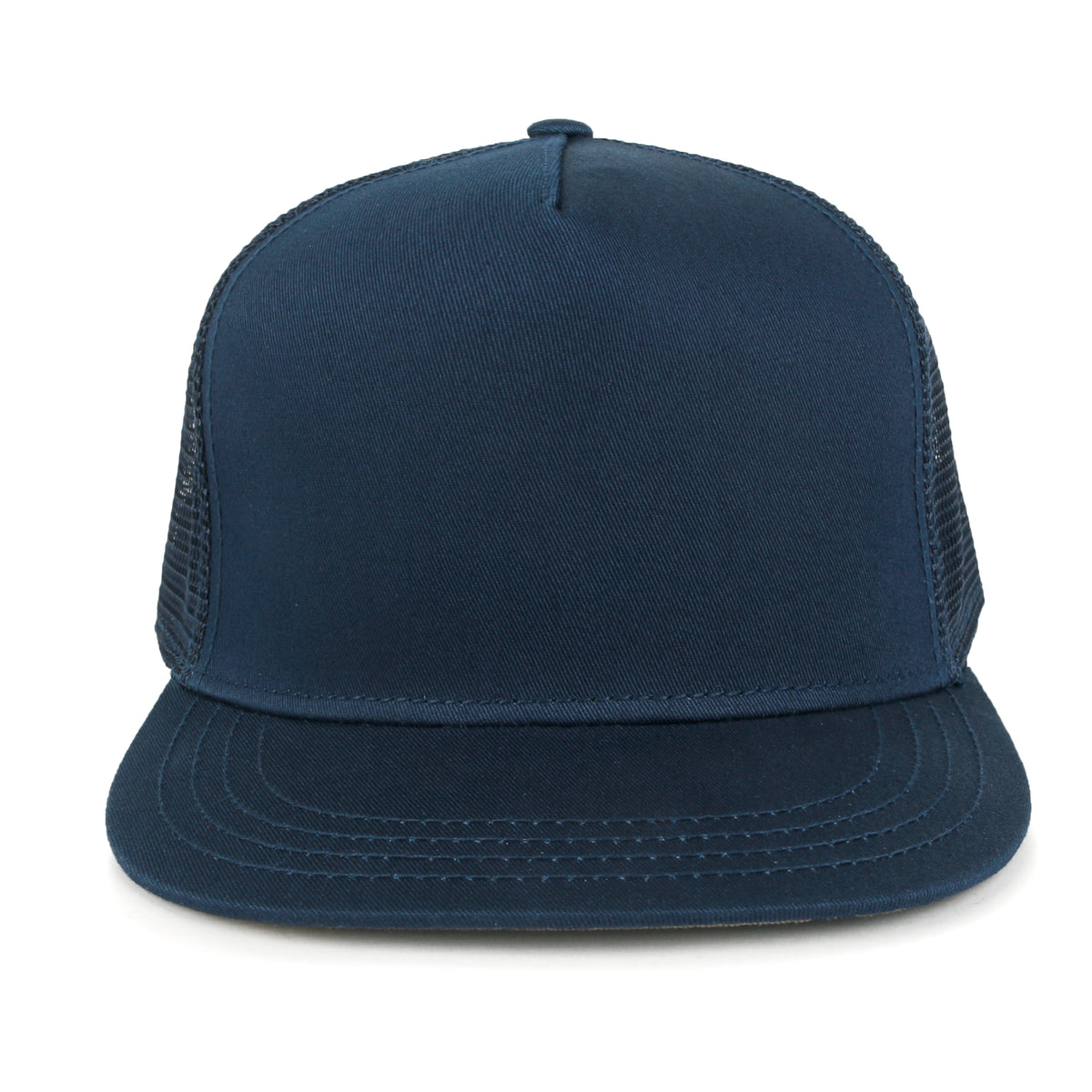 ililily Extra Large Solid Cotton Mesh Back Baseball Cap XL Big Trucker Hat
