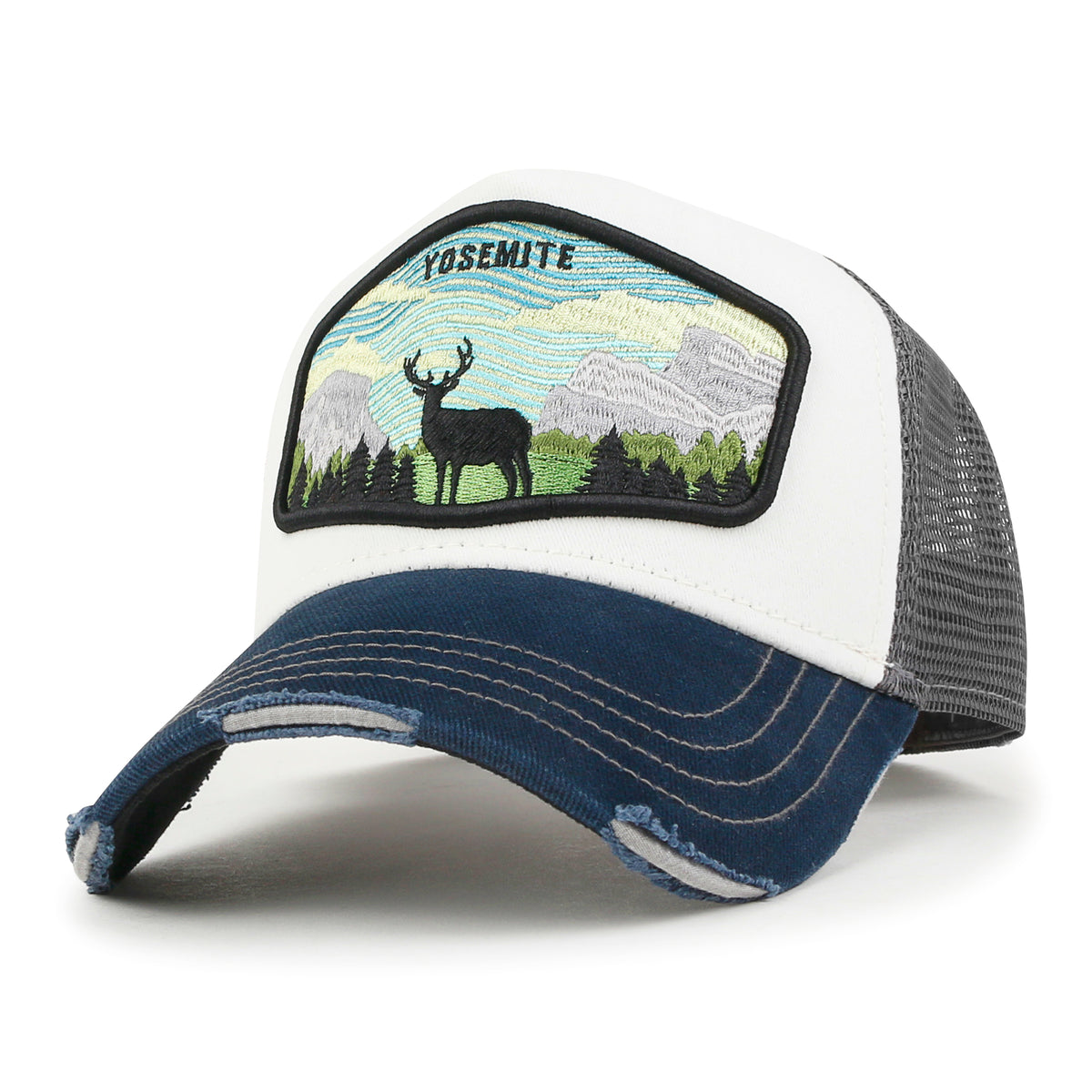 ililily Premium Yosemite National Park Embroidery Baseball Cap Structured Casual Trucker Hat