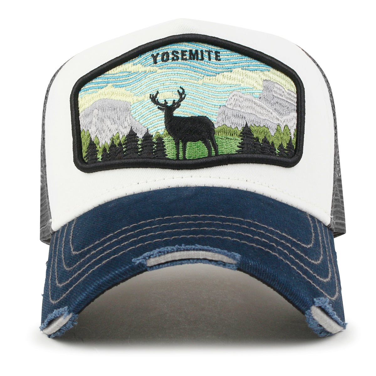 ililily Premium Yosemite National Park Embroidery Baseball Cap Structured Casual Trucker Hat