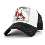 ililily Premium Koi Fish Embroidery Baseball Cap Structured Hat