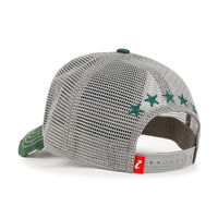 ililily PREMIUM Faux Leather Star Patch Baseball Cap Cotton Vintage Trucker Hat