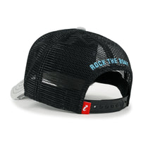 ililily PREMIUM Go With The Flow Embroidery Baseball Cap Vintage Trucker Hat
