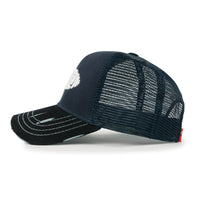 ililily PREMIUM Go With The Flow Embroidery Baseball Cap Vintage Trucker Hat