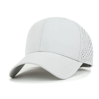 ililily Blank Six Panel Basic Baseball Cap Laser Cut Air Hole Back Hat