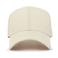 ililily Blank Six Panel Basic Baseball Cap Laser Cut Air Hole Back Hat