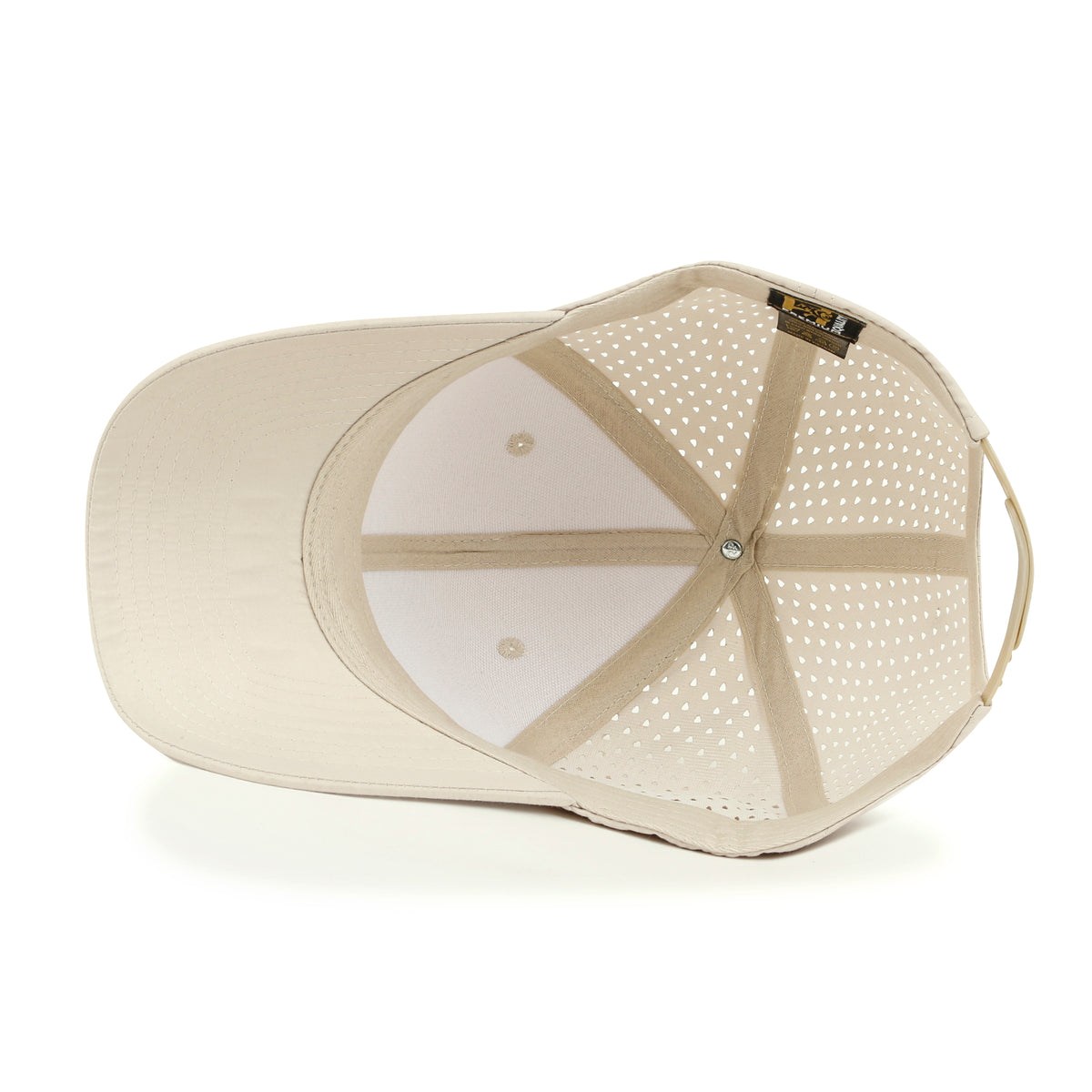 ililily Blank Six Panel Basic Baseball Cap Laser Cut Air Hole Back Hat
