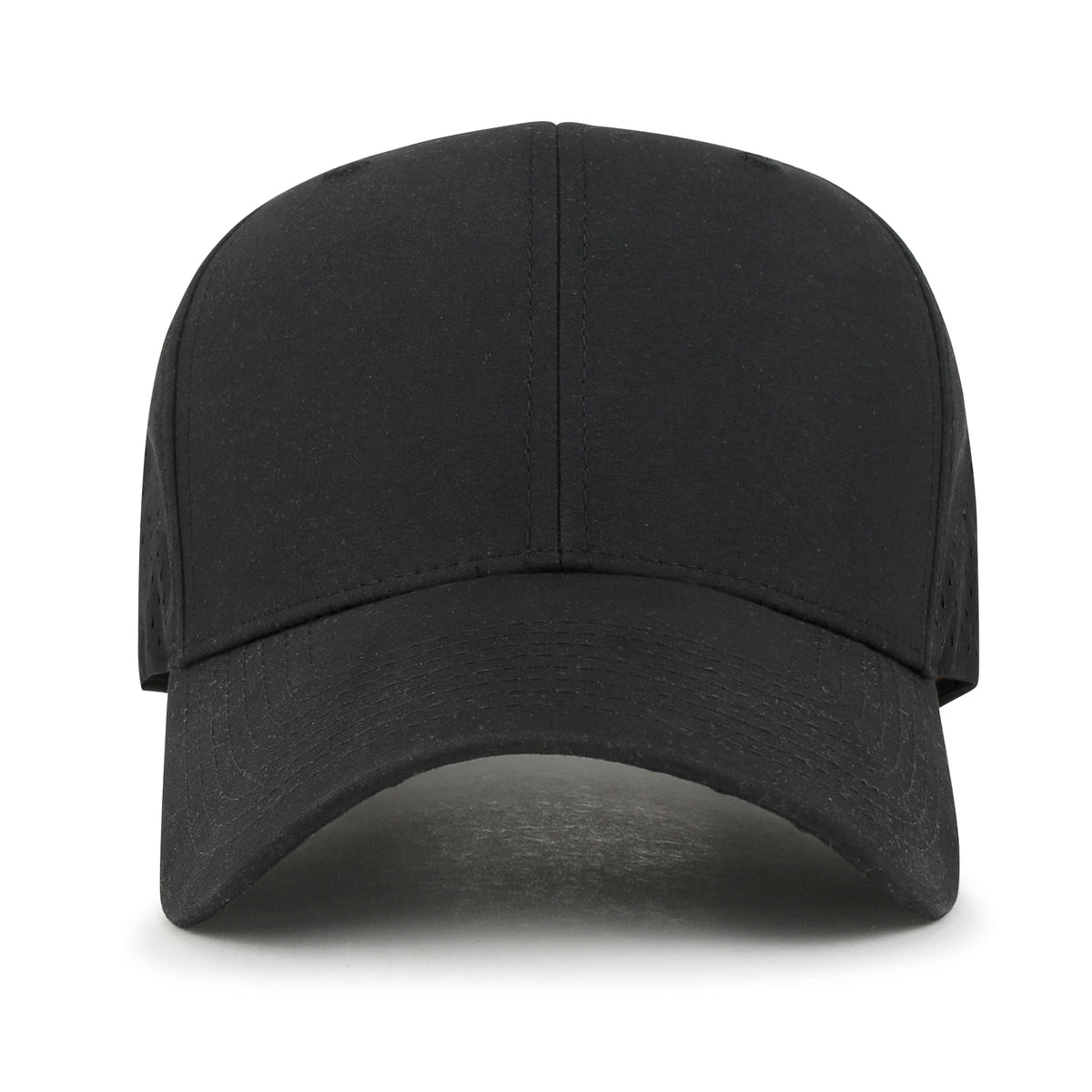 ililily Blank Six Panel Basic Baseball Cap Laser Cut Air Hole Back Hat